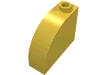 Набор LEGO Brick 1 x 3 x 2 with Curved Top, Желтый