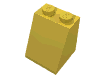 Деталь LEGO Скос 65° 2 x 2 x 2, с нижней трубкой, Желтый