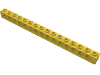 Деталь LEGO Кирпичик Technic 1 x 16, с отверстиями, Желтый