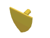 Деталь LEGO Minifig Shield - Triangular, Желтый