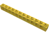 Деталь LEGO Кирпичик Technic 1 x 12, с отверстиями, Желтый