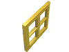 Деталь LEGO Window 2 x 4 x 3 Pane, Желтый