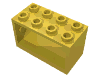Набор LEGO String Reel 2 x 4 x 2 Holder, Желтый