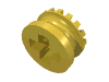 Набор LEGO Technic Bush 1/2 Toothed Type I [+ Opening], Желтый