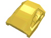 Деталь LEGO Slope Curved 2 x 2 No Studs - 3 Recessed Side Ports, Желтый