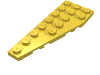 Деталь LEGO Пластина-клин левая 8 x 3, Желтый