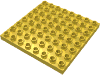 Деталь LEGO Пластина 8 x 8, Желтый