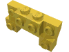 Деталь LEGO Brick Special 2 x 4 - 1 x 4 with 2 Recessed Studs and Thick Side Arches, Желтый