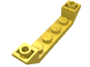 Деталь LEGO Скос перевёрнутый двойной 45° 6 x 1, с вырезом 1 x 4, Желтый
