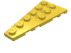 Деталь LEGO Пластина-клин левая 6 x 3, Желтый
