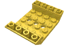 Деталь LEGO Slope Inverted 45° 6 x 4 Double with 4 x 4 Cutout and 3 Holes, Желтый