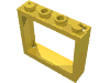 Деталь LEGO Window 1 x 4 x 3 without Shutter Tabs, Желтый