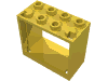 Деталь LEGO Window 2 x 4 x 3 Frame with Hollow Studs, Желтый