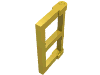 Деталь LEGO Window 1 x 2 x 3 Pane with Thick Corner Tabs, Желтый