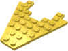 Набор LEGO Wedge Plate 8 x 8 with 3 x 4 Cutout, Желтый