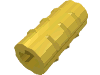 Деталь LEGO Technic Axle Connector Ridged [with x Hole x Orientation], Желтый