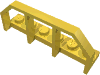 Деталь LEGO Plate Special 1 x 6 with Train Wagon End Fence, Желтый