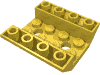 Деталь LEGO Скос перевёрнутый двойной 45° 4 x 4, с 2 отверстиями, Желтый