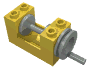 Набор LEGO String Reel Winch 2 x 4 x 2 (Light Gray Drum), Желтый