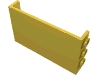 Деталь LEGO Panel 1 x 6 x 3 with Studs on Sides, Желтый