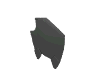 Деталь LEGO Minifig Shield Broad with Spiked Bottom and Cutout Corner, Жемчужный темно-серый