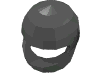 Деталь LEGO Minifig Standard Helmet, Жемчужный темно-серый