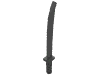 Деталь LEGO Minifig Sword Shamshir [Square Guard], Жемчужный темно-серый
