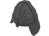 Деталь LEGO Minifig Helmet Castle with Neck Protector, Жемчужный темно-серый