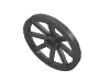 Деталь LEGO Wheel Wagon Large (33mm D.), hole type undetermined, Жемчужный темно-серый