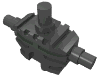 Деталь LEGO Torso Mechanical, Bionicle, Жемчужный темно-серый