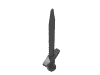 Деталь LEGO Minifig Greatsword Pointed with Thin Crossguard, Жемчужный темно-серый