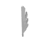 Деталь LEGO Wing 9L with Stylized Feathers, Белый