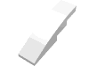 Набор LEGO Slope Curved 4 x 1 No Studs [Stud Holder with Symmetric Ridges], Белый