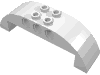 Деталь LEGO Скос изогнутый двойной 2 x 8 x 2, Белый