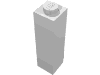 Деталь LEGO Кирпичик 1 x 1 x 3, Белый