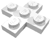 Деталь LEGO Plate 3 x 3 Cross, Белый