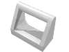 Деталь LEGO Плитка специальная 1 x 2, с ручкой, Белый