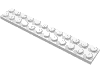 Деталь LEGO Пластина 2 x 12, Белый
