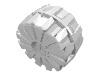 Деталь LEGO Wheel Hard Plastic Large (54mm D. x 30mm) [Undetermined Inner Support], Белый