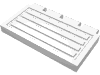 Набор LEGO Hinge Train Gate 2 x 4, Белый
