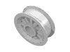 Набор LEGO Wheel Spoked 2 x 2 with Pin Hole, Белый