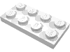 Деталь LEGO Пластина 2 x 4, Белый