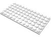 Деталь LEGO Пластина 6 x 12, Белый