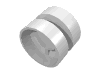 Деталь LEGO Wheel 18 x 14 with Tread Small Hub, Белый