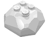 Деталь LEGO Каменный валун, верхняя часть, Белый