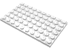 Деталь LEGO Пластина 6 x 10, Белый