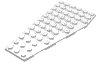 Деталь LEGO Пластина-клин левая 6 x 12, Белый