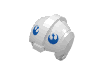 Набор LEGO Minifig Helmet Star Wars Rebel Pilot with Blue Rebel Symbol Print, Белый