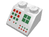 Набор LEGO Slope 45В° 2 x 2 with Computer Panel Print, Белый
