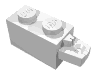 Деталь LEGO Hinge Brick 1 x 2 Locking with 1 Finger Horizontal End, Белый